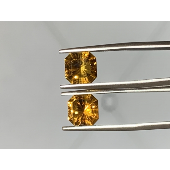 4.46ct Citrine Pair 