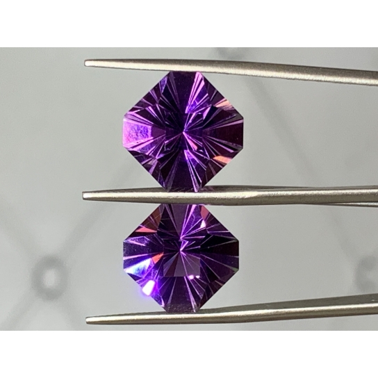 17.3ct Amethyst Pair